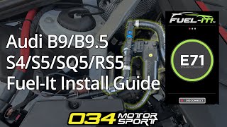 How to Install FuelIt Ethanol Content Sensor in B9B95 Audi S4 S5 SQ5 or RS5  034Motorsport [upl. by Laius]