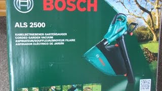 Bosch ALS2500 Garden VacuumBlower Assembly [upl. by Anaiad]