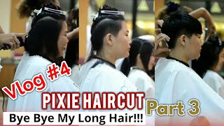 😱 DETIKDETIK RAMBUTKU mulai DI CUKUR HABIS  PIXIE HAIRCUT  CEWEK TOMBOY undercut girl  Part 3 [upl. by Nna]