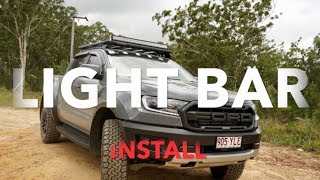 HOW TO  LIGHT BAR INSTALL  EASY [upl. by Bale]