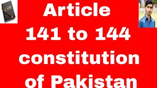 Distribution of legislative powers Article 141 to 144 constitution of pakistan 1973 in urdu [upl. by Nattie290]