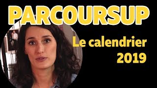 Parcoursup  le calendrier 2019  Les Bons Profs [upl. by Nwahsirhc]