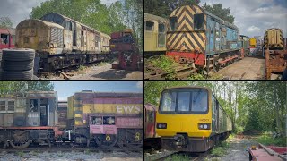 Goodmans Wishaw Storage Yard  MIX OF SHUNTERs amp LOCOs  Sutton Coldfield  18th May 2023 [upl. by Samira531]