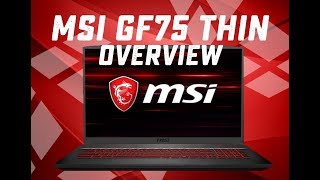 MSI GF75 THIN Overview Intel i79750H GTX 1650 [upl. by Kcirtap]