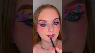 splotchy eye makeup tutorial 🌈 [upl. by Retxed423]