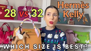 Hermes Kelly 32 vs Kelly 28 Sellier Which size is best [upl. by Zielsdorf646]