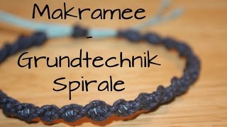 Makramee Grundtechnik Spirale [upl. by Mongeau224]