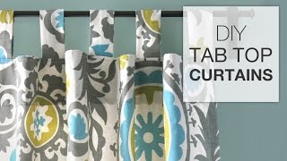 DIY Tab Top Curtains [upl. by Aneed349]