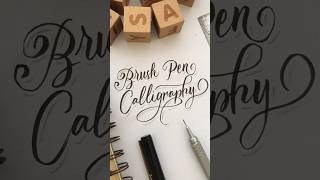 Tutorial How to Brush Pen Calligraphy shorts brushpen calligraphy subscribe [upl. by Jo Ann331]