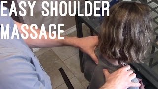 Massage Basics How to give a shoulderneck rub [upl. by Macdonell]