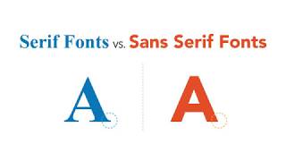 Serif vs Sans Serif Fonts Whats the difference [upl. by Nho]