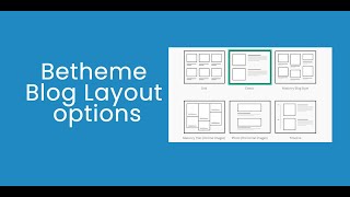 Betheme Tutorial 7 Blog Layout Options [upl. by Esoryram48]