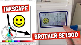 How to Transfer an Inkscape Embroidery Design to the Brother SE1900 [upl. by Selrac638]