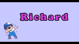 How to Pronounce Richard [upl. by Mead941]