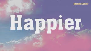 Olivia Rodrigo  Happier Lyric Video  Conan Gray Madison Beer [upl. by Sitnalta825]