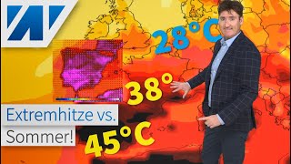 Hitzewarnung Lebensgefährliche Hitze in Südeuropa vs schönes Sommerwetter in Deutschland Regen [upl. by Arata]