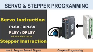 Servo amp Stepper Motor Programming  PLSV PLSY DPLSV DPLSY Instruction [upl. by Acysej624]