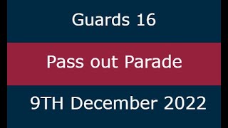 Guards 16 Pass out parade Catterick 9th December 2022 [upl. by Giacopo]