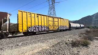 Loaded UP inbound on the Palmdale cut at MP 47117 [upl. by Ekal209]