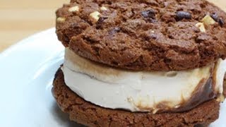 How To Make Cookie Ice Cream Sandwiches [upl. by Arihas516]