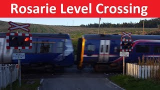 Rosarie Level Crossing  Aberdeen–Inverness line  Keith Moray [upl. by Arahd912]