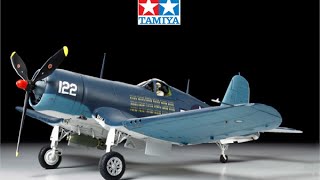 Tamiya Very Large 132 F4U1A Corsair Bubbletop Model Kit Review [upl. by Allemahs]