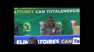 Guy Demel le sélectionneur adjoint de la côte dIvoire en conference de presse daprès match [upl. by Lopez]