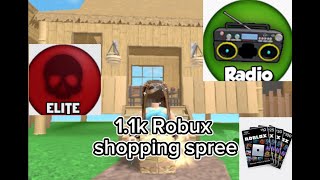 11k Robux shopping spree buying elite and radio in mm2 hallloween avatar [upl. by Ellenar573]