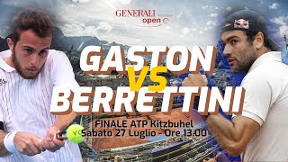 GASTON vs BERRETTINI  FINALE ATP KITZBUHEL  DIRETTA LIVE CRONACA STATISTICHE amp CAMPO 3D [upl. by Darlleen]