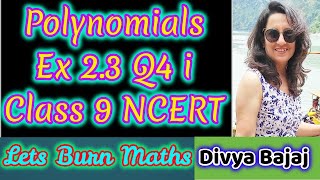 Polynomials Ex 23 Q4 i Class 9 NCERT MathsWithDivyaBajaj [upl. by Barnebas]