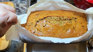 I made the best ZUCCHINI BREAD  Zucchini Recipe [upl. by Yllier]