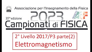 Olimpiadi fisica secondo livello  Problema di elettromagnetismo 4 parte2 [upl. by Gefen790]