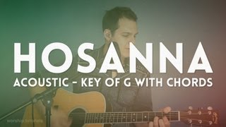 Hosanna  Hillsong  acoustic cover in G with chords [upl. by Repohtsirhc443]