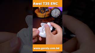 Awei T35 TWS Gaming Earphone with Charging Case [upl. by Helsie721]