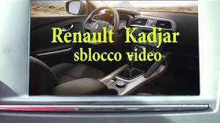 Renault Kadjar  video unlock  sblocco video [upl. by Greer128]