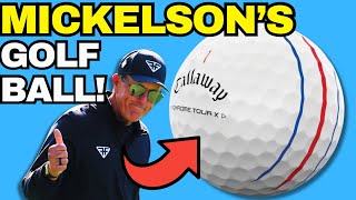 Why Phil Mickelson’s Golf Ball Is So UNIQUE Up Close Look [upl. by Tennes]