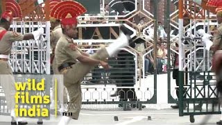 Indian troops do the goosestep at IndoPakistan border [upl. by Ecnarrot318]