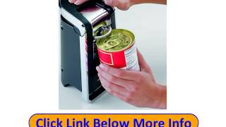 Buy Hamilton Beach 76606Z Smooth Touch Can Opener Black and Chrome [upl. by Mairhpe]