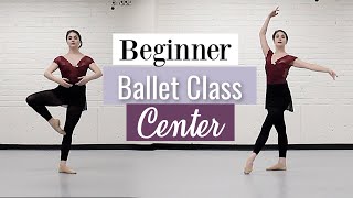 Beginner Ballet Class Center  At Home Workout  Kathryn Morgan [upl. by Luz725]