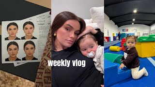 Baby gymnastics new healthy habits amp passport pic day  Weekly Vlog [upl. by Anelahs165]