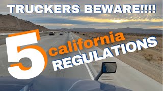 California Regulations for Truckers  Careful in California  California Inspection Station [upl. by Soren]