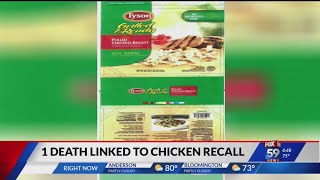 1 death linked to chicken recall [upl. by Athalia]