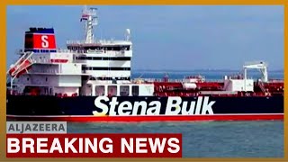 Iran seizes British oil tanker in Strait of Hormuz [upl. by Frolick]