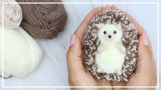 Удивительная идея Как сделать милого Ежика из ниток  Cute Hedgehog making of yarn  DIY NataliDoma [upl. by Ethelyn569]