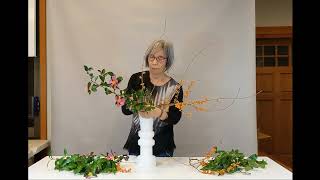 Sogetsu ikebana demonstration video November 2023 [upl. by Saxet]