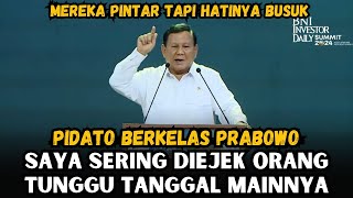 FULL PIDATO BERAPIAPI PRABOWO SINDIR ORANGORANG YANG SUKA MEMECAH BELAH BANGSA [upl. by Ecraep]