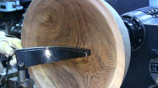 Turning a Large Walnut Bowl in HD  Woodturning  40 Min Howto Video [upl. by Otreblasiul]