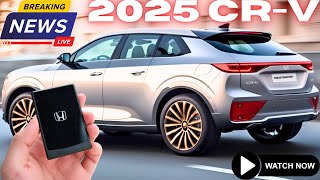 Finally Reveal 2025 Honda CRV New Generation  FIRST LOOK [upl. by Poyssick655]