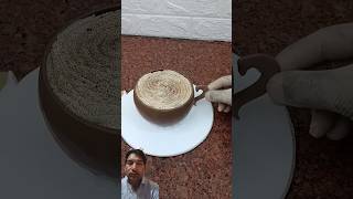 Coffee cup cake designYouTube shortviral videospecial [upl. by Adnilec]