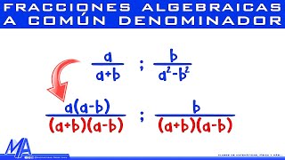 Convertir fracciones a Común Denominador [upl. by Ennaylil220]